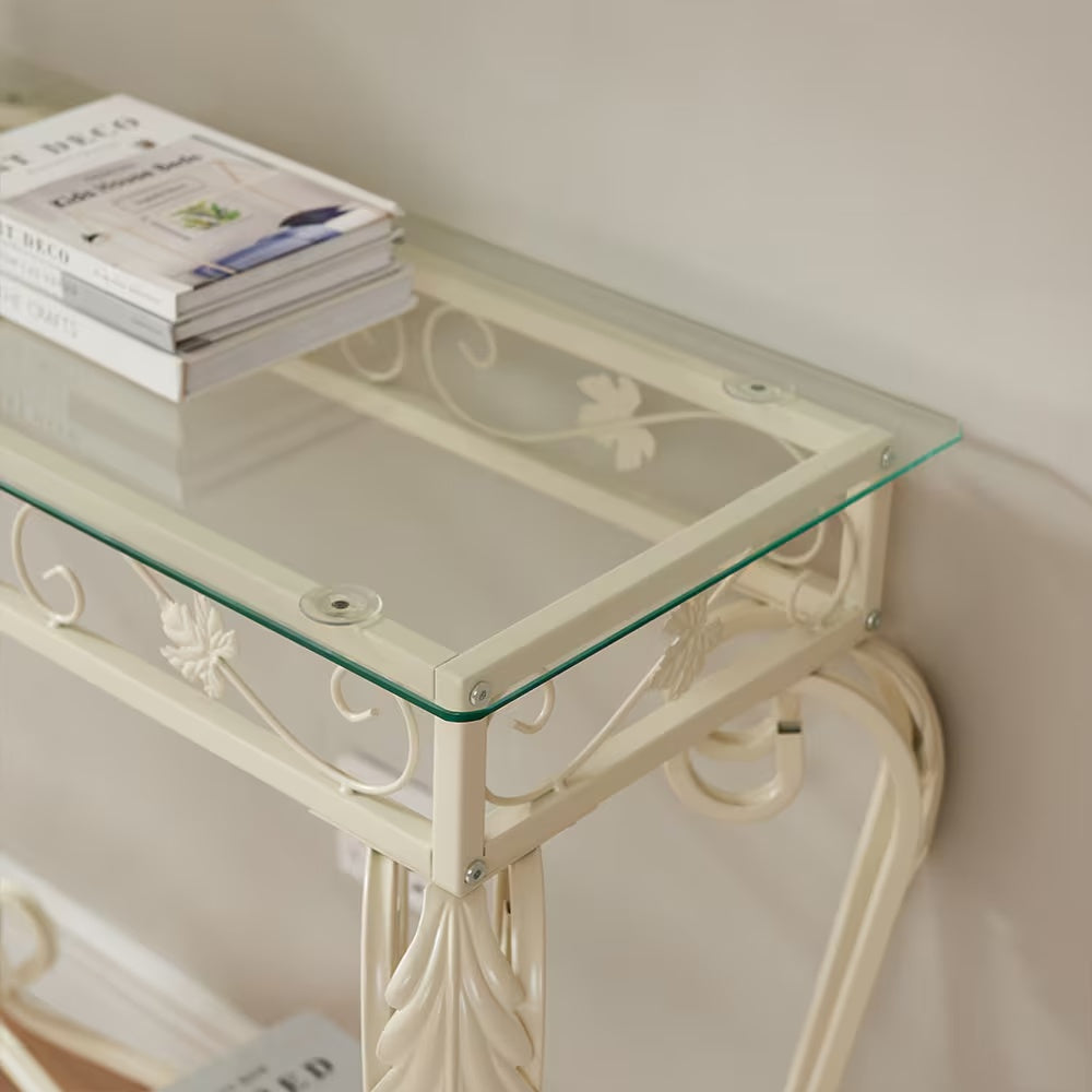 Modern Tempered Glass Console Table